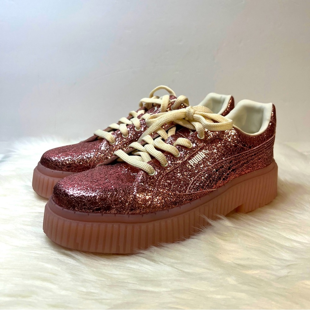 Puma Women’s Dinara Shine Pink Metallic Sneakers Size 9.5 New without box